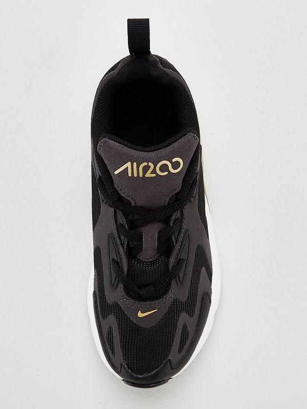 nike air max 200 black and gold